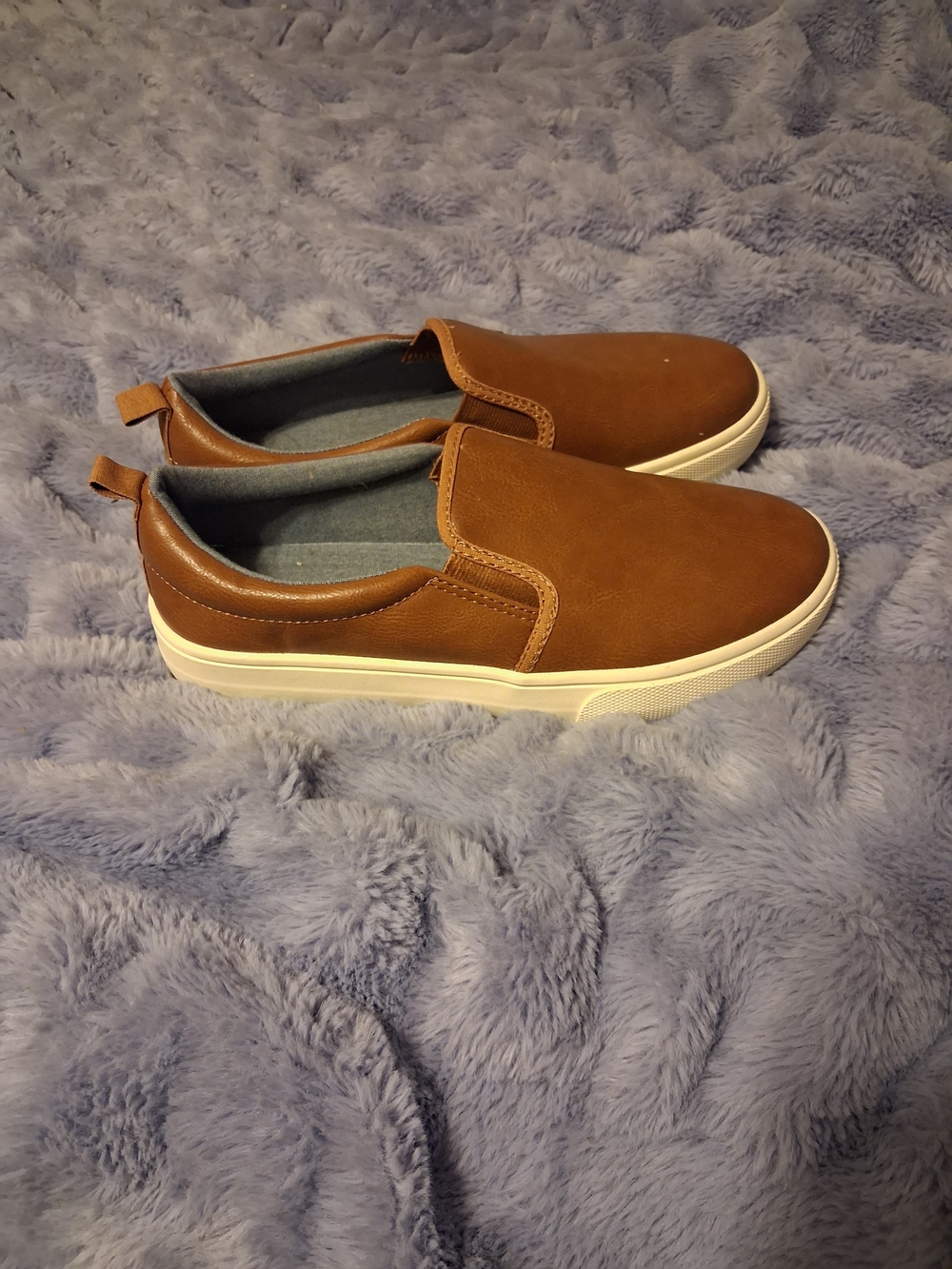 Threshold Boy's Faux Leather Slip On Shoes